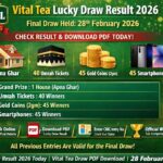 Vital Tea Lucky Draw Result
